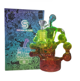 SENSE GLASS | Pipa de Agua Recycler 10" Rainbow