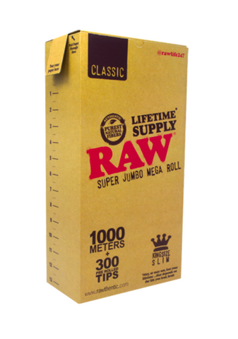 RAW | Lifetime Supply 1000 mt.  Mega Roll + Filtrers