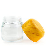 Contenedor de vidrio y madera - 2oz.