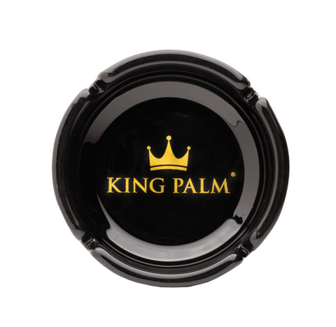 King Palm | Cenicero 105mm Black Glass