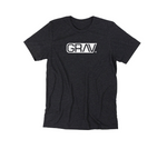 GRAV | Heather Black Logo T-Shirt Playera