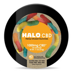 HALO | Sour Worm Mix 1000mg CBD Gomitas