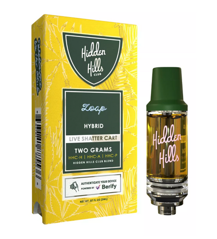 Hidden Hills | Live Shatter HHC Blend 2g Cartridges