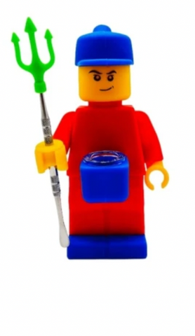 Silicone Bubbler LEGO w/ Dabber Tool