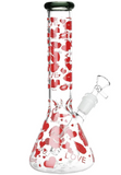 LOVE Bong Waterpipe 10" Beaker Ice Catcher