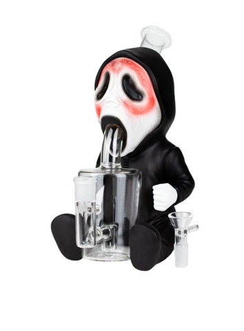 Vinyl Scream Death Ghost Waterpipe Glass