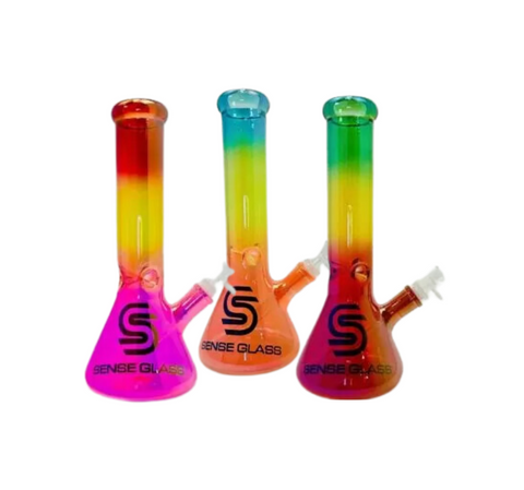 SENSE GLASS | Horizon 12" Electroplated Beaker Waterpipe