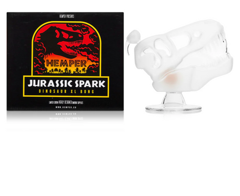 HEMPER | Jurassic Spark Skull XL Bong 7"