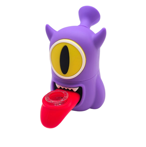 Bong Silicone Mischievous Monster Bubbler 5"