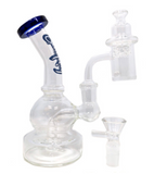 Dogg Lbs | 6.5" Everyday Mini Rig Bubble Water Pipe Box Set Banger & Carb Cap