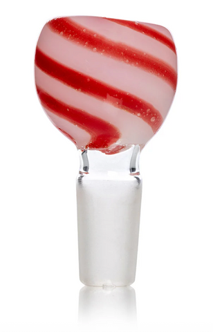 HEMPER | Candy Cane Glass Flower Bowl