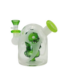 Crocodile Egg Glass Bubbler Perc 4"