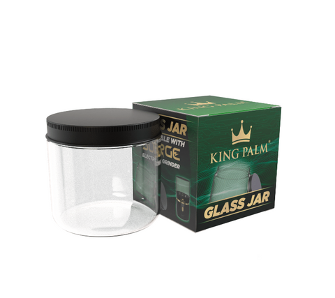 King Palm | Glass Jar - Surge Electric Grinder