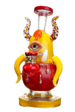 Lookah | Cute One-Eyed Big-Bellied Monster Glass Bong 8"