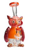 Lookah | Cute Nerdy Owl Glass Dab Rig 7"