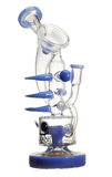 Lookah | Double Chamber Spur Recycler Glass Bong 11"
