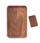 Marley Natural | Black Walnut Rolling Tray Charola