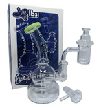 Dogg Lbs | 6.5" Everyday Mini Rig Bubble Water Pipe Box Set Banger & Carb Cap