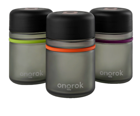 ONGROK | Child Resistant Glass Storage Jar 3pk 180ml