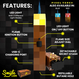 Smyle Labs | Pixel Torch Encendedor Antorcha Minecraft