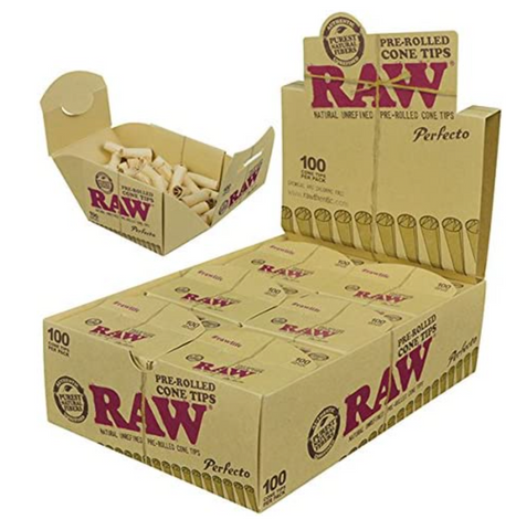 Filtros Raw Perfecto Pre Rolled Cone Tips 100ct