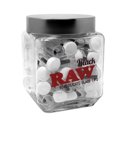 RAW | Black Glass Tips Filtros