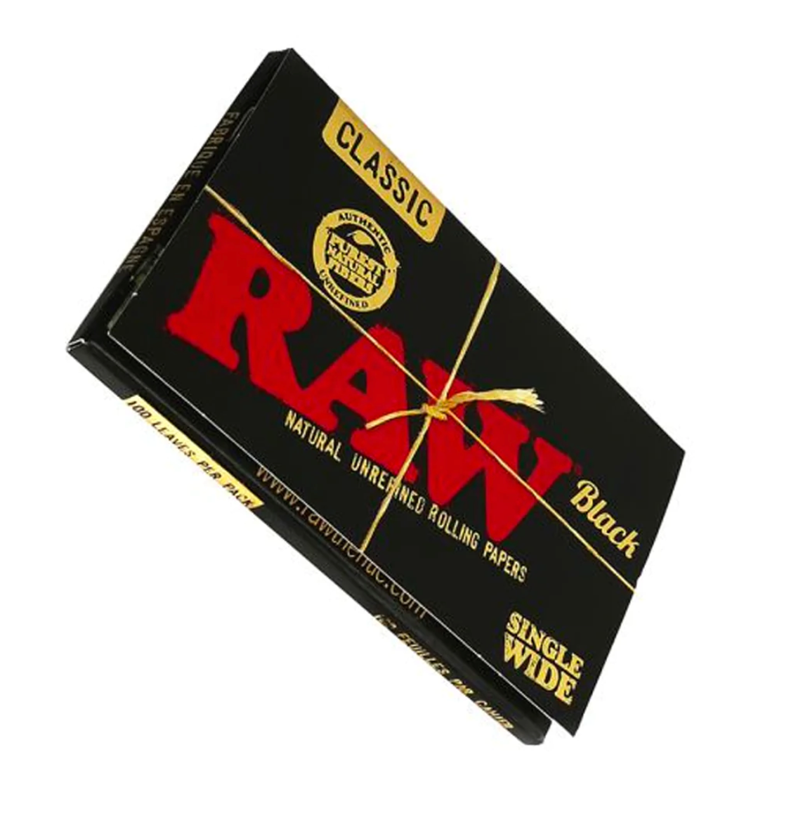 RAW | Rolling Papers Black Single Wide – TdH Mx