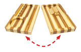 RAW | Back Flip Striped Bamboo Rolling Tray