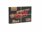 RAW | Black Perforated X-TRA LONG TIPS