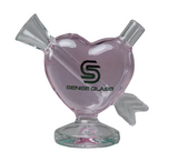 Sense Glass | Amor Mini Bubbler Pink Heart