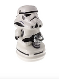 Stormtrooper Ceramic Bong Stoner Wars 7"