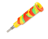 Ooze | Swerve Silicone Water Pipe Dab Rig & Dab Straw