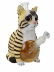 Vinyl Bong Cat Meow Waterpipe 9"