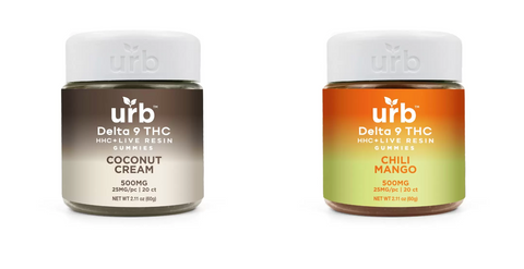 urb | D9 HHC + Live Resin Gummies D9 500mg 20ct