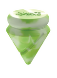 White Rhino | Diamond Spinner Carb Cap Glow In The Dark Silicone Jar + Terp Ball