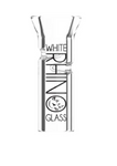 White Rhino | 12MM Flat XL Glass Tip Filtro Cristal