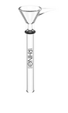 White Rhino | Glass Martini Bowl Downstem Slider