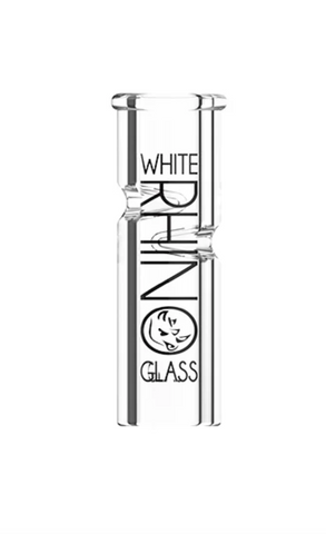 White Rhino | 12MM Round XL Glass Tip Filtro Reutilizable