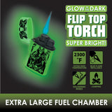 SMOKEZILLA | Flip Top Torch Glow in the Dark
