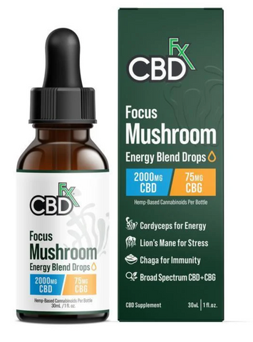 CBDFx | Focus Mushroom Energy Blend Drops
