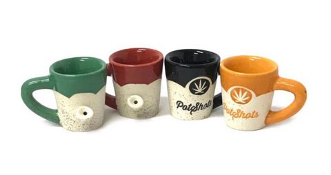 Pot Shots Varios Colores Pipa Caballito Taza Expresso - Tienda de Humo Mx