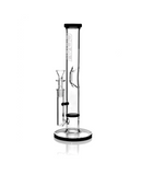 GRAV | Black Accent Straight Base w/ Disc Bong