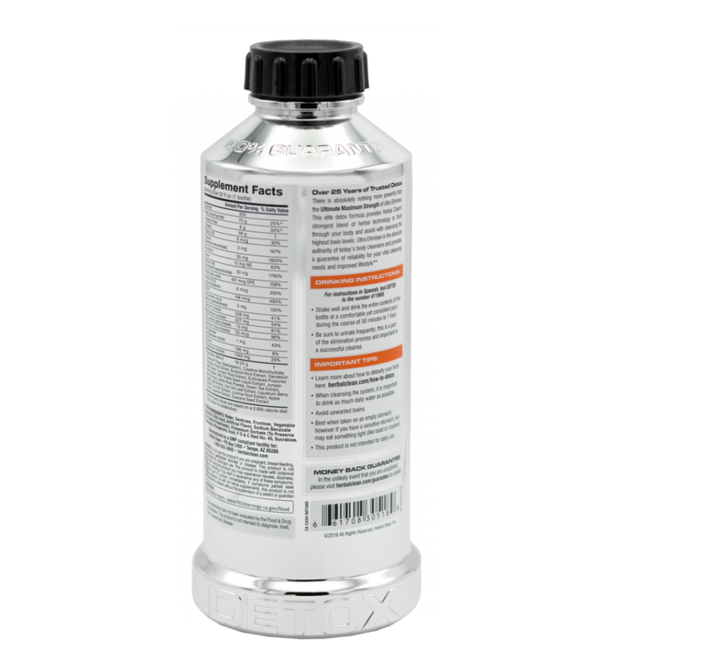 Herbal Clean Detox Ultra Eliminex Premium Cleansing System TdH Mx