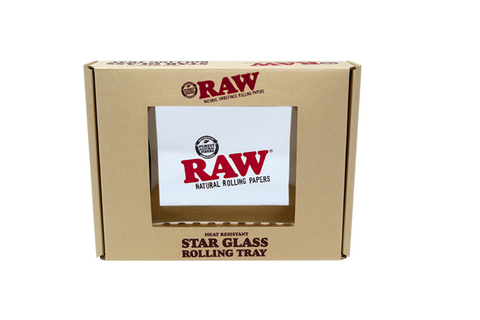 Charola para Rolar RAW Star Glass