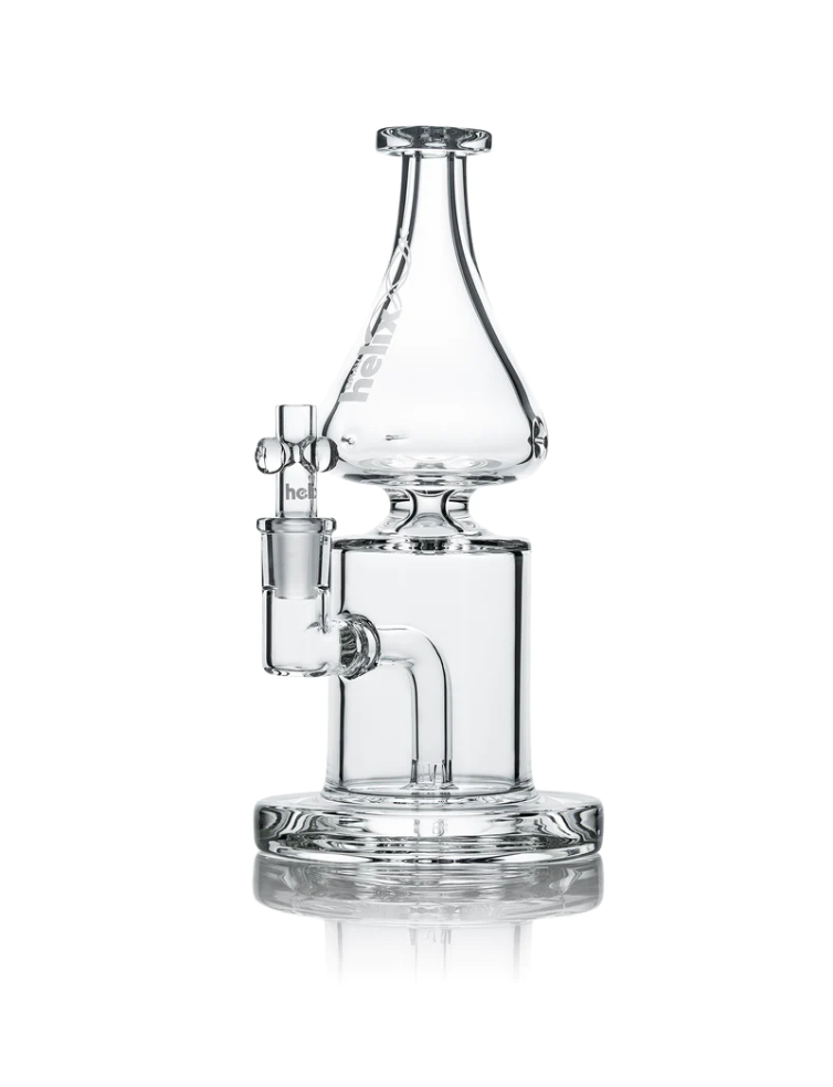 GRAV | Helix Clear Straight Base w/ Fixed Downstem Water Pipe – TdH Mx