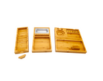 RAW | Triple Flip Bamboo Rolling Tray Charola para Rolar